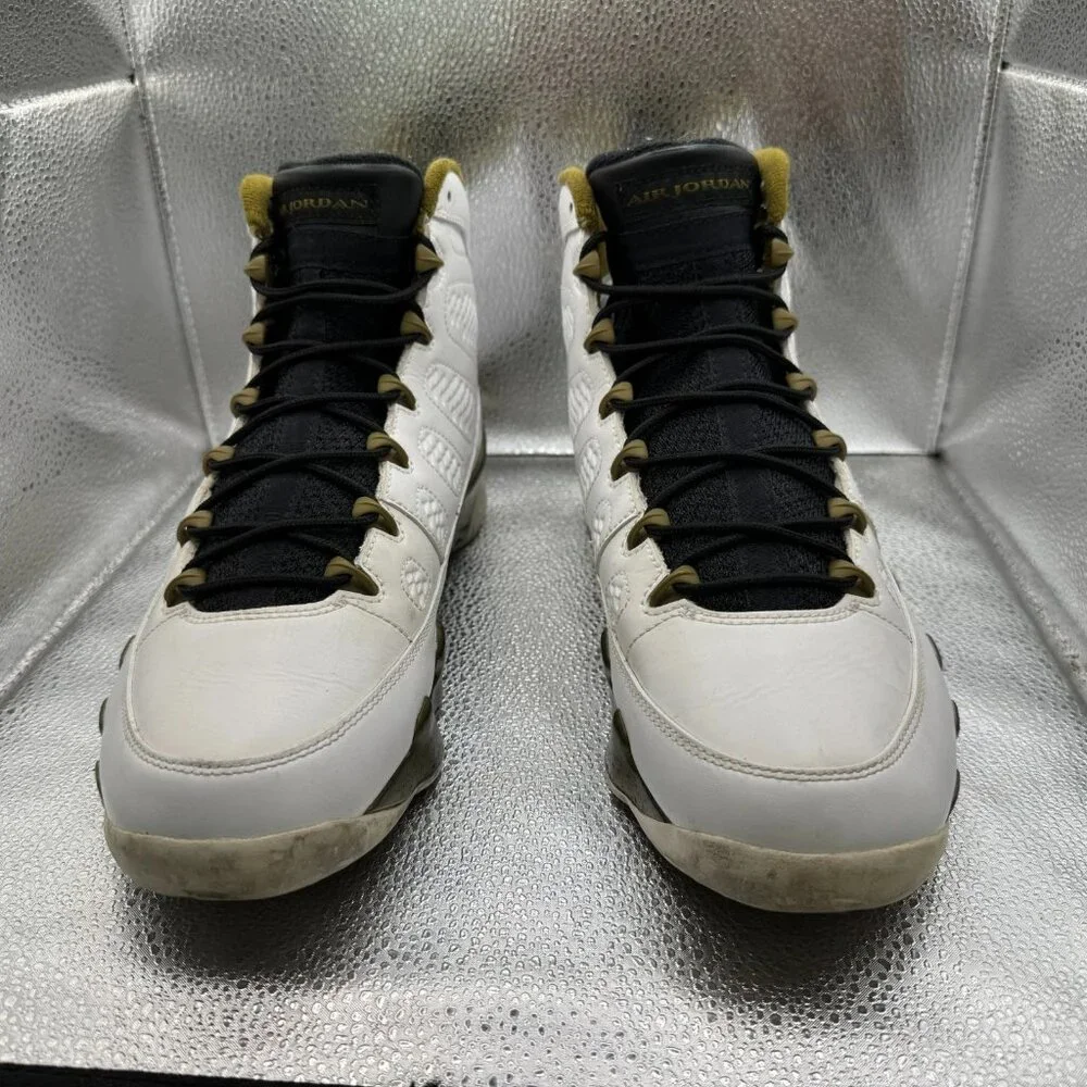 Size 10.5 Jordan 9 Retro Statue High White‎ Mens Basketball Shoes 302370-109